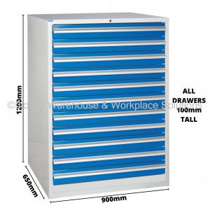 Euroslide Storage Cabinet 11 Drawer 1200mm